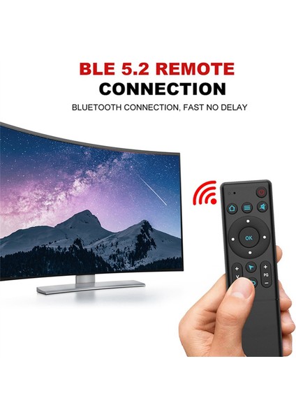 M5 Bluetooth 5.2 Air Mouse Uzaktan Kumanda Akıllı Ev Tv Kutusu Tv Projektörü Için Kablosuz Kızılötesi Öğrenme Uzaktan Kumandası (Yurt Dışından)