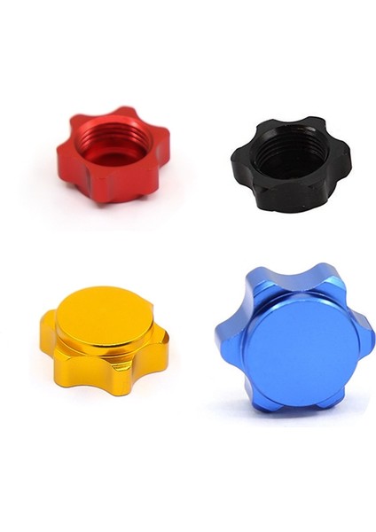 4 Adet Alüminyum Tekerlek Göbeği Kapağı Toz Önleyici Kapak 17MM Altıgen Somun 1/8 Rc Araba Için, Mavi (Yurt Dışından)