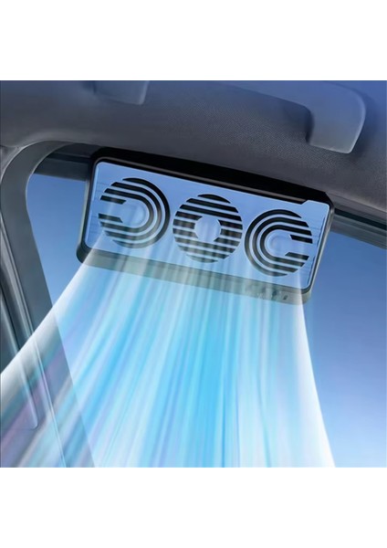 Güneş Enerjili Otomatik Pencere Soğutucu Araba Vantilatörü 3 Fanlı Araba Suv Soğutma Fanı Soğutucu Hava Sirkülasyonunu Teşvik Eder (Yurt Dışından) fiyatları