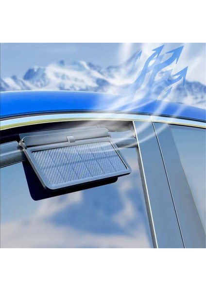 Güneş Enerjili Otomatik Pencere Soğutucu Araba Vantilatörü 3 Fanlı Araba Suv Soğutma Fanı Soğutucu Hava Sirkülasyonunu Teşvik Eder (Yurt Dışından) indirimleri