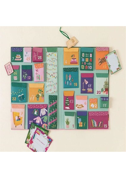 Kitap Severler Için Advent Takvimi Noel Kitap Severler Için Advent Takvimi Sürpriz Kutu Noel Hediyeleri (Yurt Dışından)