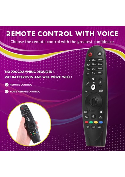 AN-MR600 Lg Magic Smart Tv Için Ses Fonksiyonlu ve Uçan Fare Fonksiyonlu Yedek Uzaktan Kumanda (Yurt Dışından)