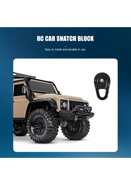 Rc Araba Metal Vinç Çekme Halatı Kapma Bloğu 1:10 Rc Paletli Eksenel SCX10 90046 Traxxas Trx4 D90 Tf2 Mst (Yurt Dışından)