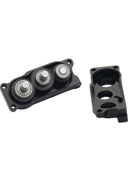1/10 Rc Paletli Araba Için Ön Eksenli Şanzıman Transfer Kutusu Eksenel SCX10 ve SCX10 Iı 90046 Yükseltme Parçaları, Titanyum (Yurt Dışından)