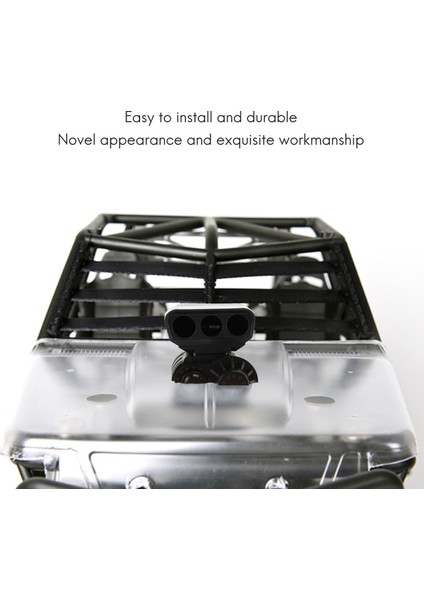1/10 Rc Crawler Simülasyon Motor Hava Girişi Süperşarj Kapağı Trx4 D90 Eksenel SCX10 Wraith 90046 90018, Siyah (Yurt Dışından)