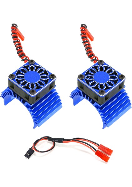 Rc Motor Fan Soğutma Fanı Isı Emici 36MM Rc Araba Için 1/8 1/10 1/12 Ölçek 380 540 550 3650 3660 3674 Fırçasız Motor Mavi (Yurt Dışından)