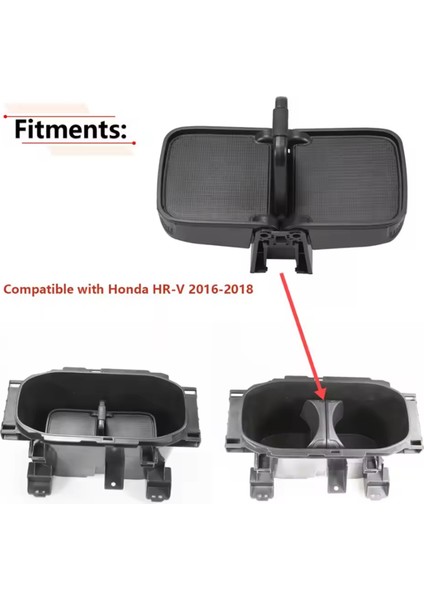 Honda Hrv Hr-V 2016 2017 2018 Araba Aksesuarları Için Fornt Orta Konsol Bardak Tutucu Ekleme Parçası 77230-T7W-A02ZA (Yurt Dışından) fiyatları