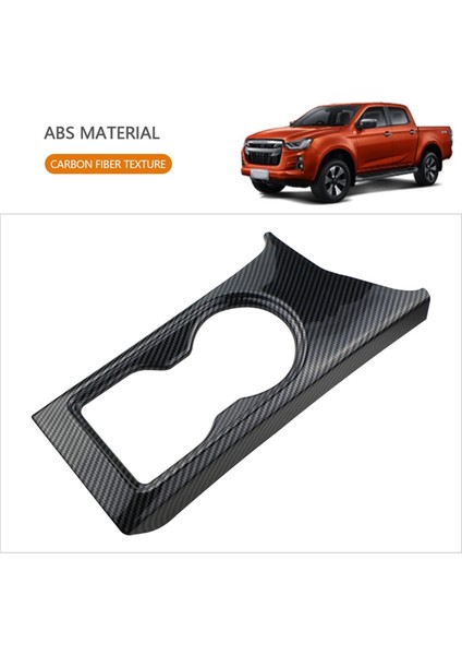 Araba Su Bardağı Tutucu Kapağı Sticker Trim Isuzu D-Max Dmax 2021 2022 2023 Lhd Merkezi Karbon Fiber Aksesuarları (Yurt Dışından)