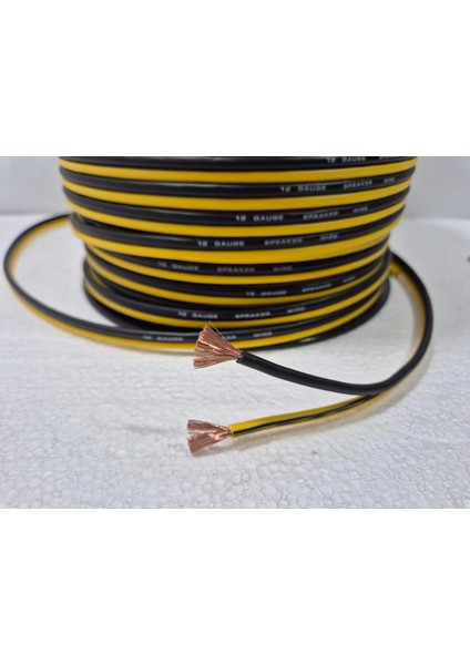 12GA Bass ve Hoparlör Kablosu – Kaliteli Amfi Bass Kablosu 12GA – 5 Metre