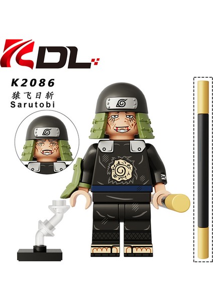 Naruto Yapı Taşları Minifigure Küçük Parçacık Takılabilir Bebek Oyuncak Çantası (Yurt Dışından)