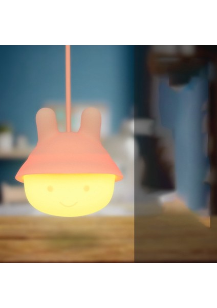 Gece Lambası Asılı Renk Değiştiren LED Silikon Işıklar Uzaktan USB ile Şarj Edilebilir Gece Lambaları Çocuk Çocuklar Için (Yurt Dışından)