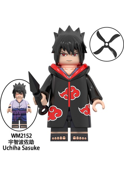 Naruto Yapı Taşları Minifigure Küçük Parçacık Takılabilir Bebek Oyuncak Çantası (Yurt Dışından)