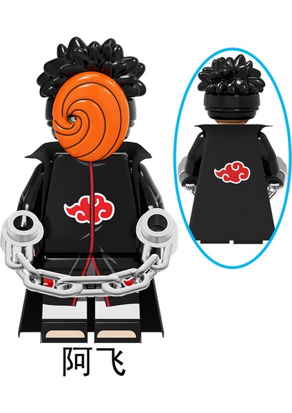 Naruto Yapı Taşları Minifigure Küçük Parçacık Takılabilir Bebek Oyuncak Çantası (Yurt Dışından)