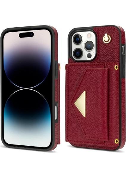 IPhone 16 Pro Max Akordeon Kart Durumda Koruyucu Kapak Pu ile Uyumlu (Yurt Dışından)