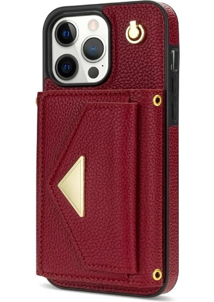 IPhone 16 Pro Max Akordeon Kart Durumda Koruyucu Kapak Pu ile Uyumlu (Yurt Dışından)