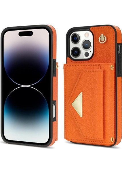 IPhone 16 Pro Akordeon Kart Durumda Koruyucu Kapak Flip ile Uyumlu (Yurt Dışından)