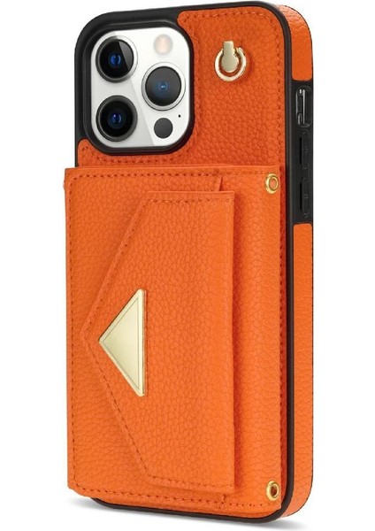 IPhone 16 Pro Akordeon Kart Durumda Koruyucu Kapak Flip ile Uyumlu (Yurt Dışından)