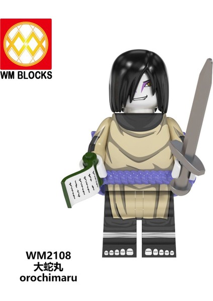 Naruto Yapı Taşları Minifigure Küçük Parçacık Takılabilir Bebek Oyuncak Çantası (Yurt Dışından)