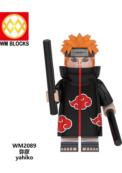 Naruto Yapı Taşları Minifigure Küçük Parçacık Takılabilir Bebek Oyuncak Çantası (Yurt Dışından)