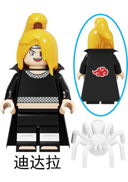 Naruto Yapı Taşları Minifigure Küçük Parçacık Takılabilir Bebek Oyuncak Çantası (Yurt Dışından)