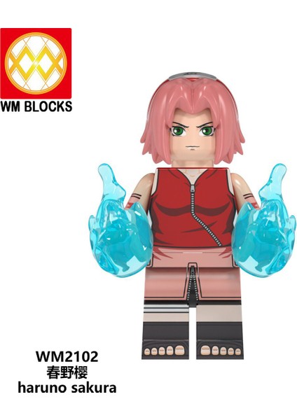 Naruto Yapı Taşları Minifigure Küçük Parçacık Takılabilir Bebek Oyuncak Çantası (Yurt Dışından)
