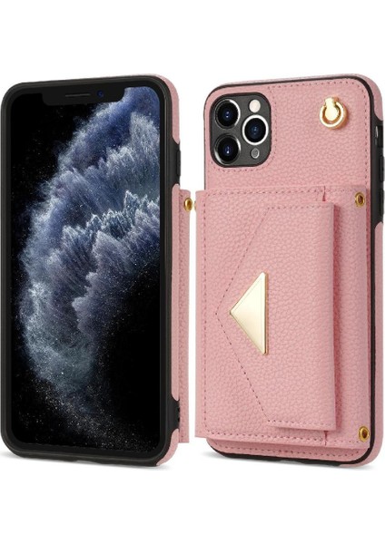 IPhone 11 Pro Max Akordeon Kart Durumda Pu Deri Kart Tutun ile Uyumlu (Yurt Dışından)