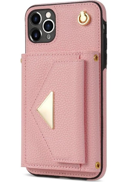 IPhone 11 Pro Max Akordeon Kart Durumda Pu Deri Kart Tutun ile Uyumlu (Yurt Dışından)