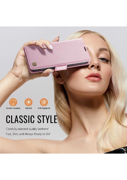 IPhone 15 Pro Max Flip Case Clsssic Tarzı Rfid Engelleme ile Uyumlu (Yurt Dışından)