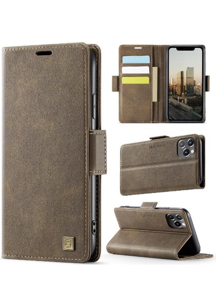 IPhone 11 Pro Max Flip Case Kart Tutucu Cüzdan Kılıf Tarzı ile Uyumlu (Yurt Dışından)