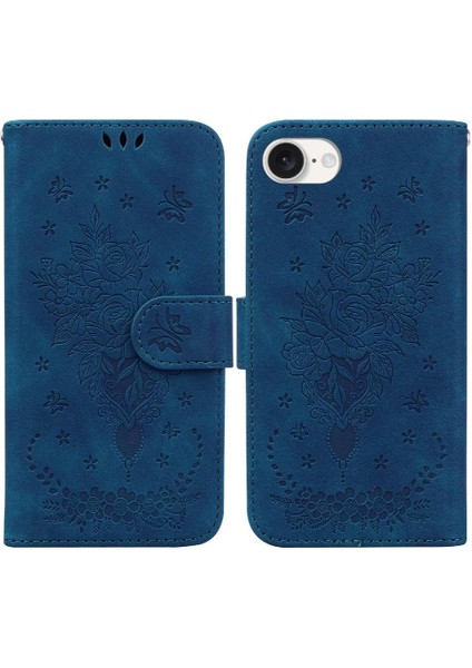 IPhone 16E Cüzdan Kılıf Için Kickstand Kapak Pu Deri Kapak Kart Yuvaları (Yurt Dışından)