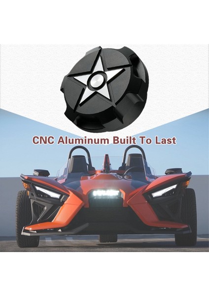 Polaris Slingshot Sl Le Rs Slr Grand Touring 2015-2024 Için Alüminyum Benzin Kapağı, Yakıt Kapağı Yağ Kapağı Benzin Deposu Kapağı, Siyah (Yurt Dışından) fiyatları
