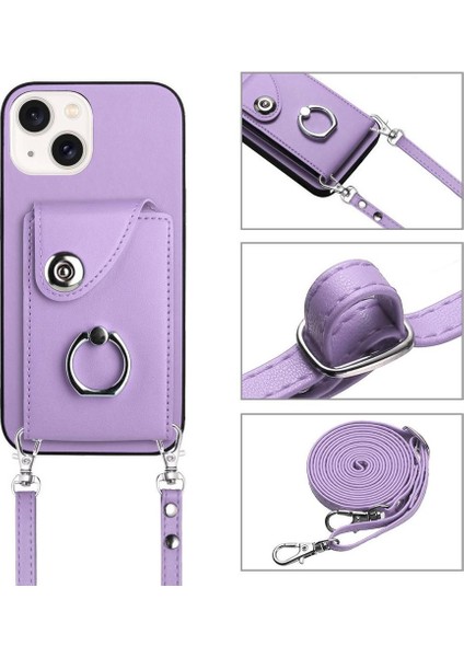 IPhone 13 Mini Kickstand Fonksiyonu Için Uyumlu Durumda Doğru Kesi (Yurt Dışından)