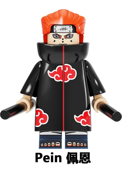 Naruto Yapı Taşları Minifigure Küçük Parçacık Takılabilir Bebek Oyuncak Çantası (Yurt Dışından)