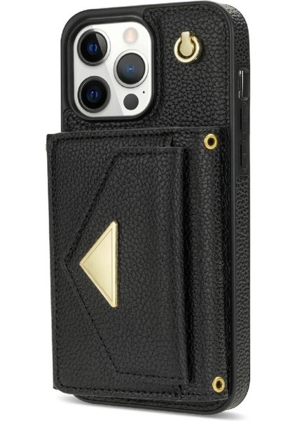IPhone 15 Pro Max Akordeon Kart Durumda Kart Tutun Manyetik ile Uyumlu (Yurt Dışından)