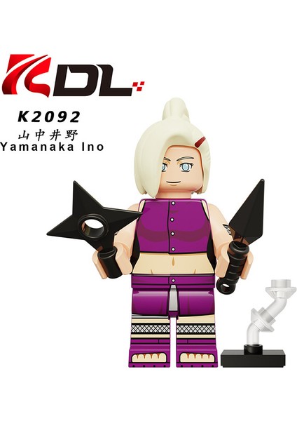 Naruto Yapı Taşları Minifigure Küçük Parçacık Takılabilir Bebek Oyuncak Çantası (Yurt Dışından)