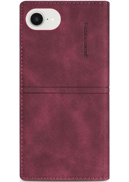 IPhone 16E Kılıf Koruyucu Kapak Pu Deri Manyetik ile Uyumlu (Yurt Dışından)
