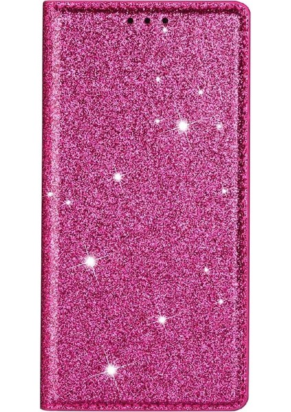 Glitter Flip Case Için IPhone 16E Flip Case Cüzdan Pu Deri Kart Tutucu (Yurt Dışından)