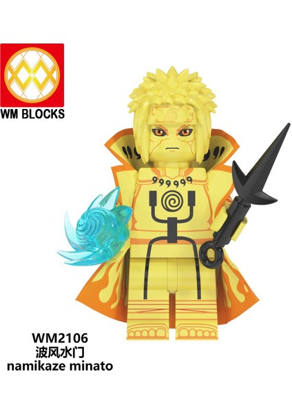 Naruto Yapı Taşları Minifigure Küçük Parçacık Takılabilir Bebek Oyuncak Çantası (Yurt Dışından)