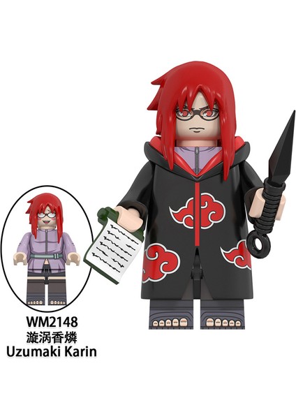 Naruto Yapı Taşları Minifigure Küçük Parçacık Takılabilir Bebek Oyuncak Çantası (Yurt Dışından)