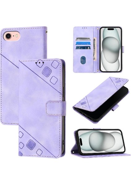 IPhone 16E Manyetik Deri Kart Tutucu Cüzdan Flip Kapak Için Kılıf (Yurt Dışından)