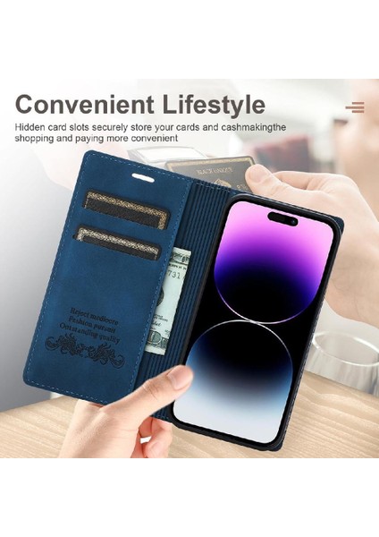 IPhone 16E Kılıf Koruyucu Kapak Pu Deri Manyetik ile Uyumlu (Yurt Dışından)