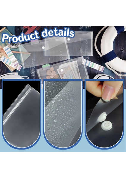 40 Paket 5 x 10 Inç Çıtçıtlı Şeffaf Plastik Zarflar, Tekrar Kullanılabilir Plastik Kalem Kesesi Para Zarfları (Yurt Dışından) indirimleri