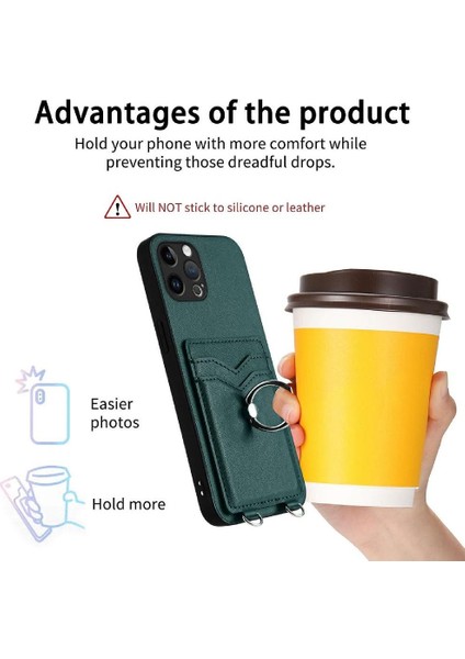 IPhone 12 Pro Kickstand Fonksiyonu Için Uyumlu Durumda Doğru Kesi (Yurt Dışından)