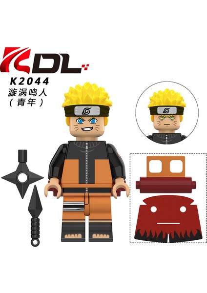Naruto Yapı Taşları Minifigure Küçük Parçacık Takılabilir Bebek Oyuncak Çantası (Yurt Dışından)