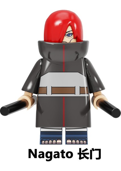 Naruto Yapı Taşları Minifigure Küçük Parçacık Takılabilir Bebek Oyuncak Çantası (Yurt Dışından)