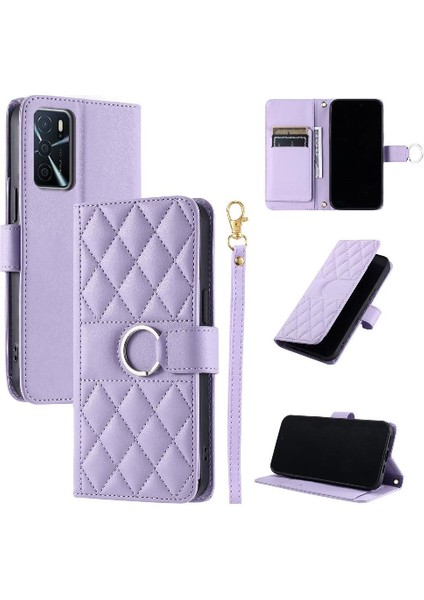 Oppo A56 Bilek Kayışı Pu Deri Manyetik Koruyucu Kart Için Flip Case (Yurt Dışından) indirimleri