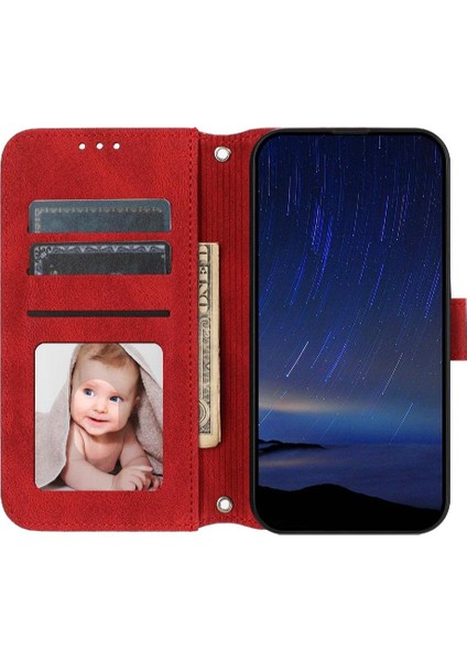 IPhone 16E Darbeye Koruyucu Cüzdan Kılıf Manyetik Pu Için Flip Case (Yurt Dışından)