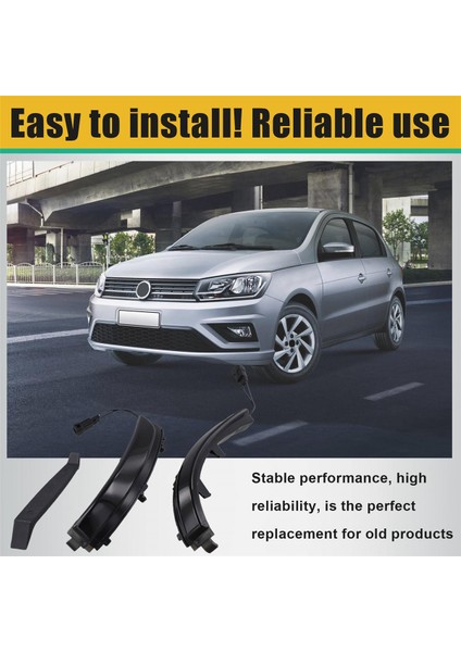 Araba Dinamik Dikiz Aynası Dönüş Sinyal Lambası LED Gösterge Sinyal Lambası Vw Jetta Mk6 Se 2011-2018 Saveiro (Yurt Dışından)