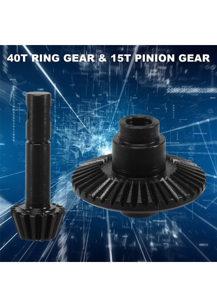 Ağır Hizmet Tipi Helisel Konik Dişli 40T 15T 1/10 RC4WD Tf2 D90 Gelande Iı Yota Aks Halkası ve Pinyon Dişlisi (Yurt Dışından)