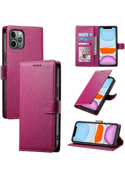 IPhone 11 Pro Kılıf Kart Yuvaları Manyetik Kapatma Günlük Kullanım ile Uyumlu (Yurt Dışından)